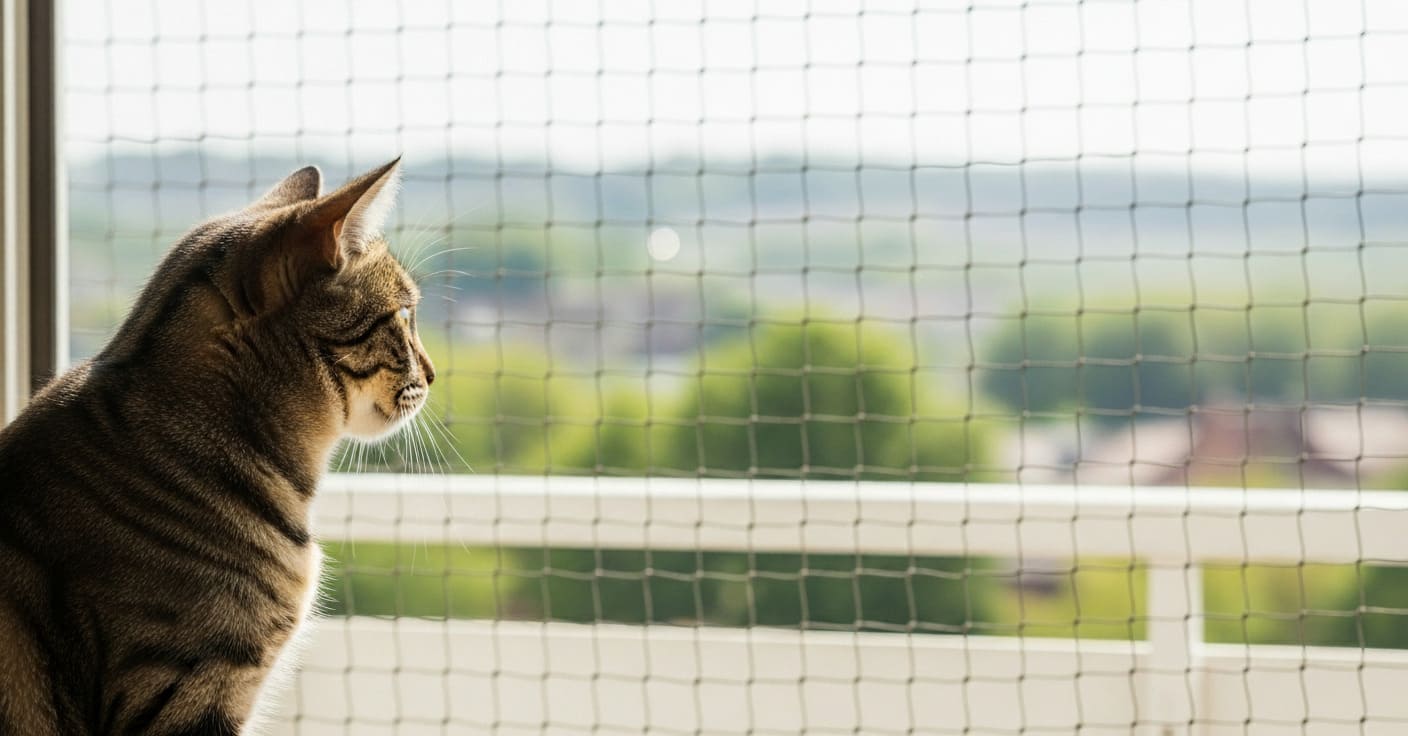 Como evitar fugas de gatos com redes de proteção