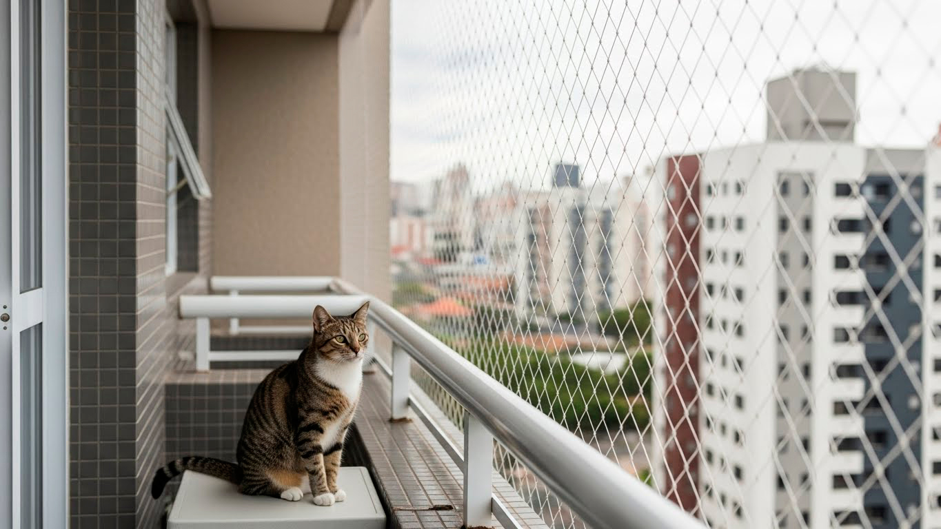Tela de proteção para gatos em curitiba