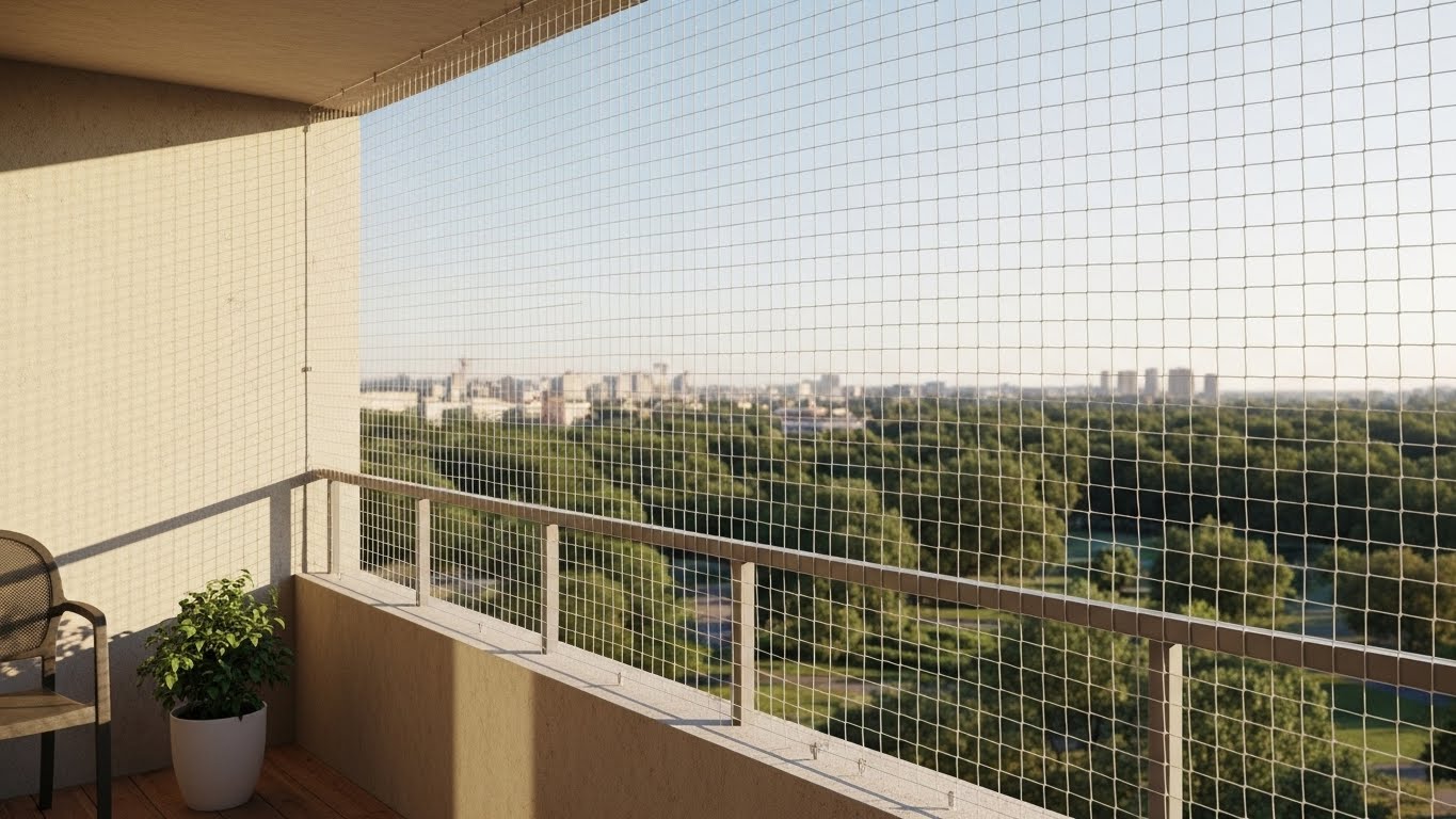 Estética e segurança: a cor ideal da tela de proteção para sacadas