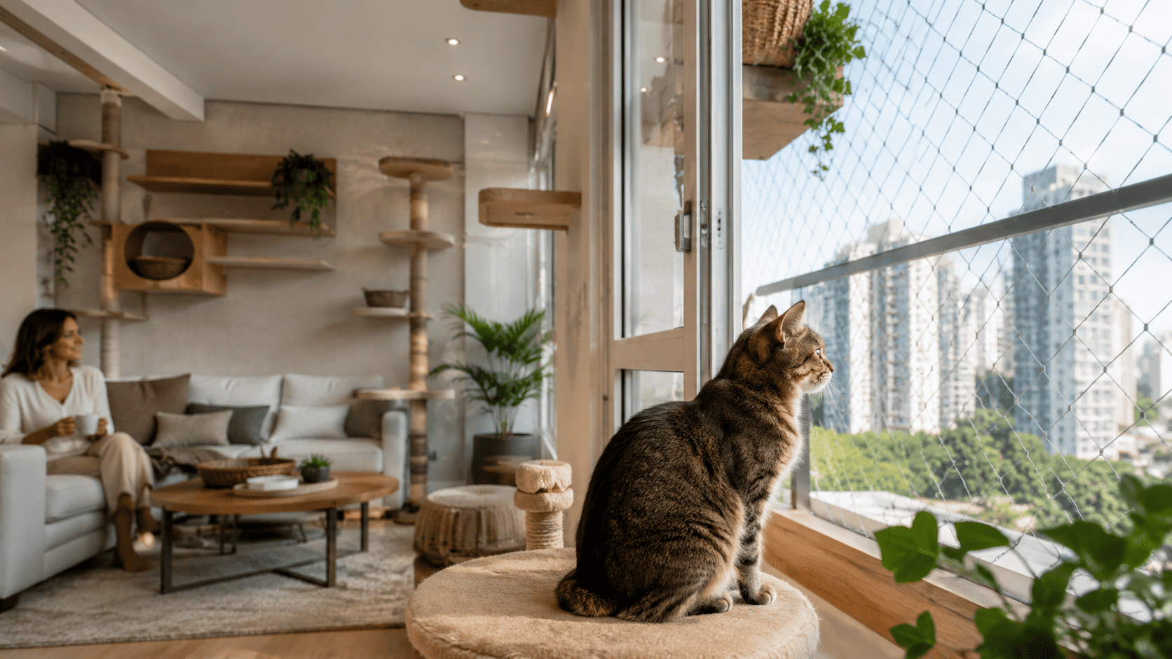 Como deixar seu apartamento seguro para gatos curiosos